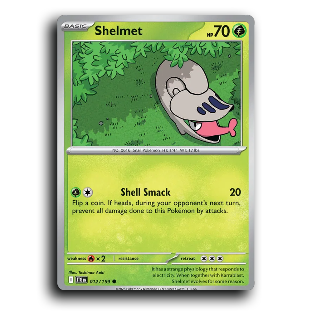 Shelmet Journey Together 012/159 Common Near Mint Pokemon Card