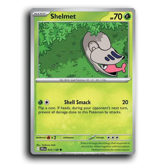 Shelmet Journey Together 012/159 Common Near Mint Pokemon Card