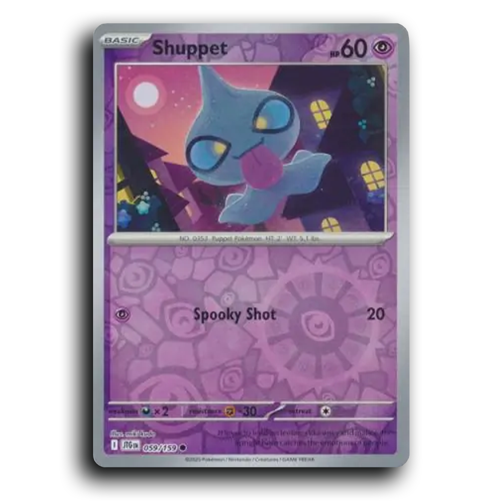 Shuppet 059/159 Journey Together Common Pokemon Card TCG Reverse Holo