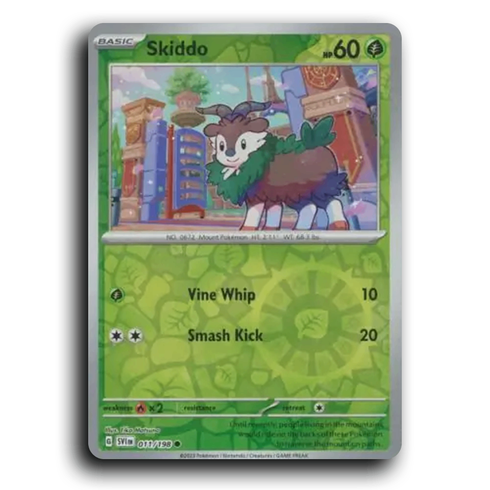 Skiddo (011/198) [Scarlet & Violet] Common Pokemon Card TCG Near Mint NM Reverse Holo