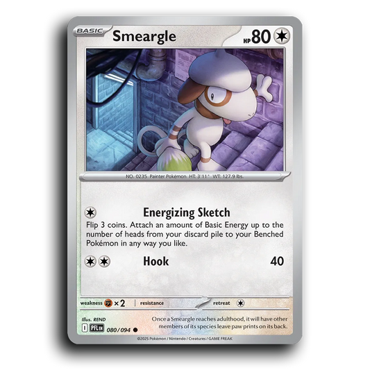 Smeargle (080/094) [Phantasmal Flames] Common Pokemon Card TCG Near Mint NM