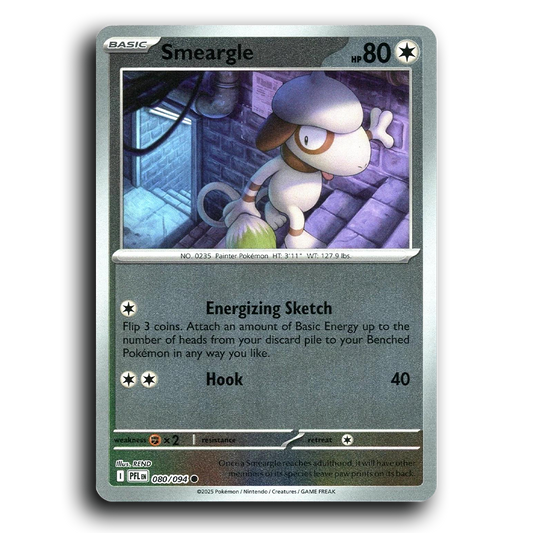 Smeargle (080/094) [Phantasmal Flames] Common Pokemon Card TCG Near Mint NM Reverse Holo