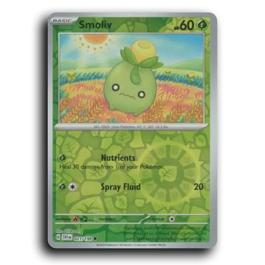 Smoliv (021/198) [Scarlet & Violet] Common Pokemon Card TCG Near Mint NM Reverse Holo