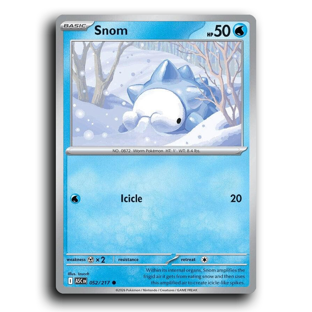 Snom 052/217 Ascended Heroes Common Pokemon Card TCG Near Mint NM