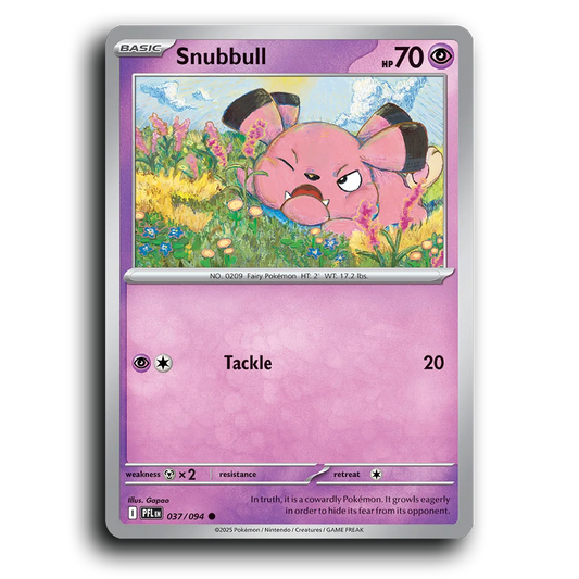 Snubbull (037/094) [Phantasmal Flames] Common Pokemon Card TCG Near Mint NM