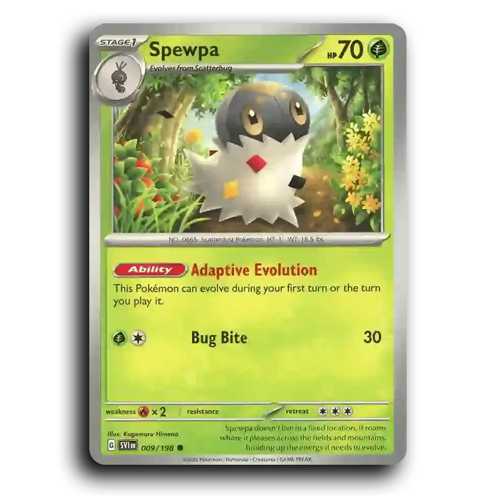Spewpa (009/198) [Scarlet & Violet] Common Pokemon Card TCG Near Mint NM
