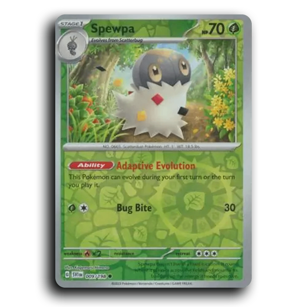 Spewpa (009/198) [Scarlet & Violet] Common Pokemon Card TCG Near Mint NM Reverse Holo