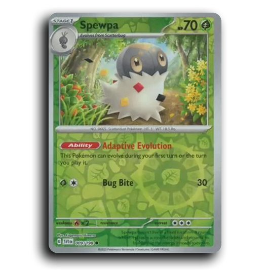 Spewpa (009/198) [Scarlet & Violet] Common Pokemon Card TCG Near Mint NM Reverse Holo