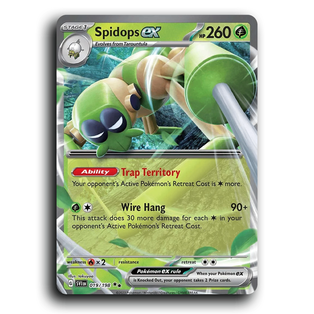 Spidops ex (019/198) [Scarlet & Violet] Double Rare Pokemon Card TCG Near Mint NM Holofoil