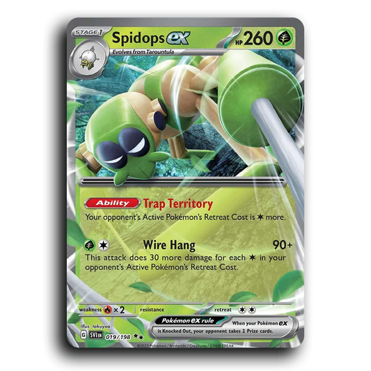 Spidops ex (019/198) [Scarlet & Violet] Double Rare Pokemon Card TCG Near Mint NM Holofoil