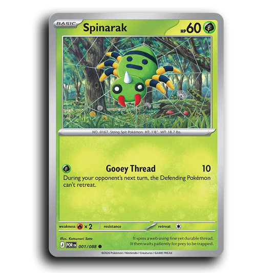 Spinarak (001/088) [Perfect Order] Common Pokemon Card TCG Near Mint NM