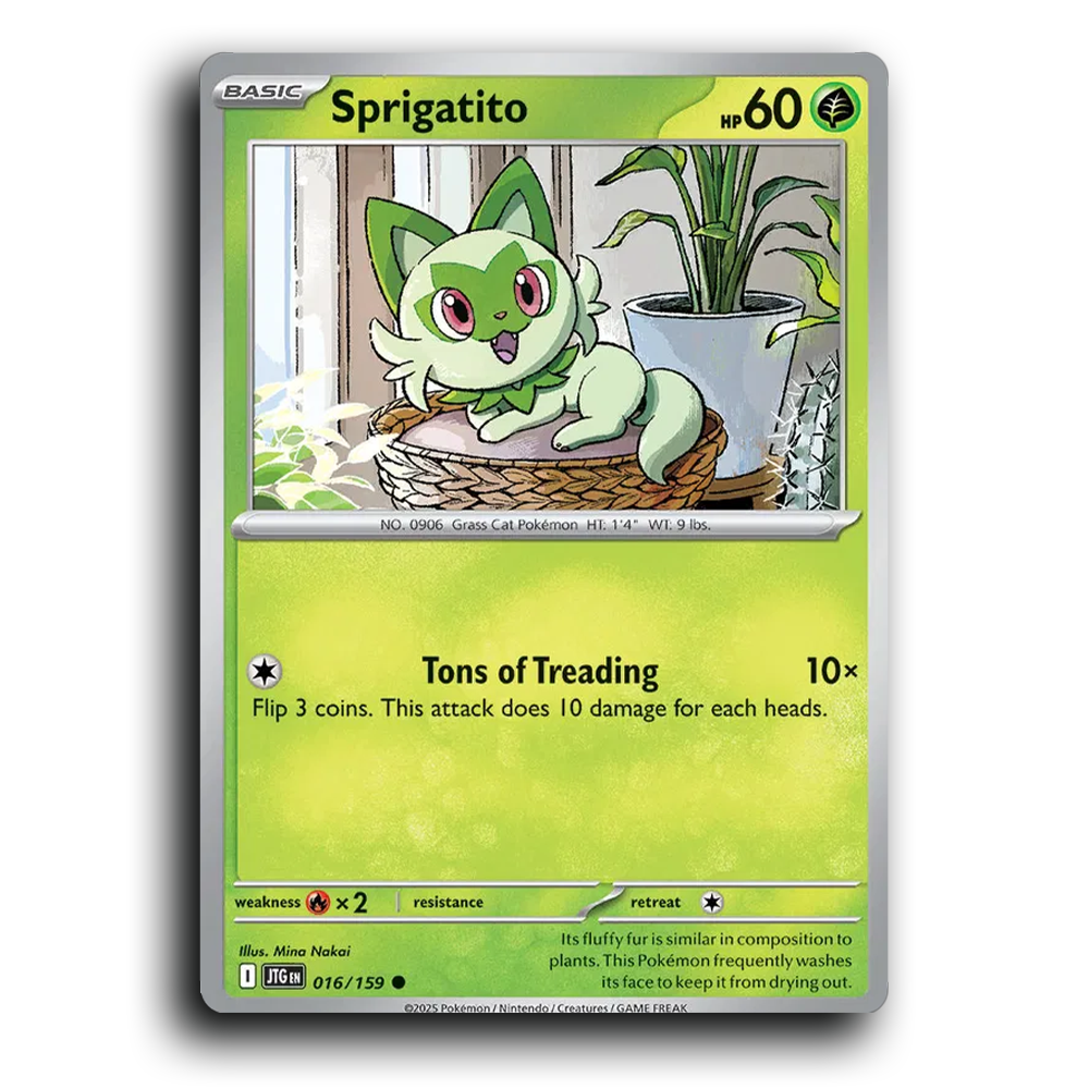 Sprigatito Journey Together 016/159 Common Near Mint Pokemon Card