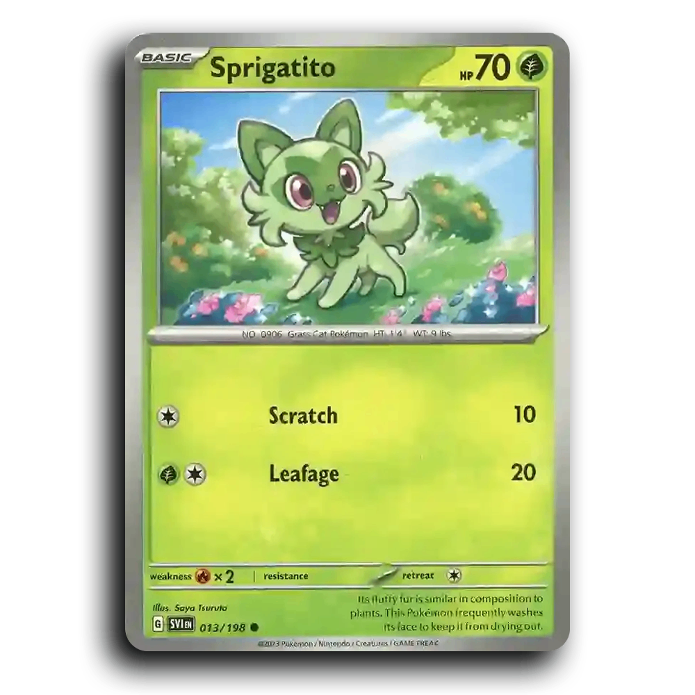 Sprigatito (013/198) [Scarlet & Violet] Common Pokemon Card TCG Near Mint NM