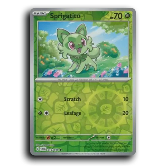 Sprigatito (013/198) [Scarlet & Violet] Common Pokemon Card TCG Near Mint NM Reverse Holo