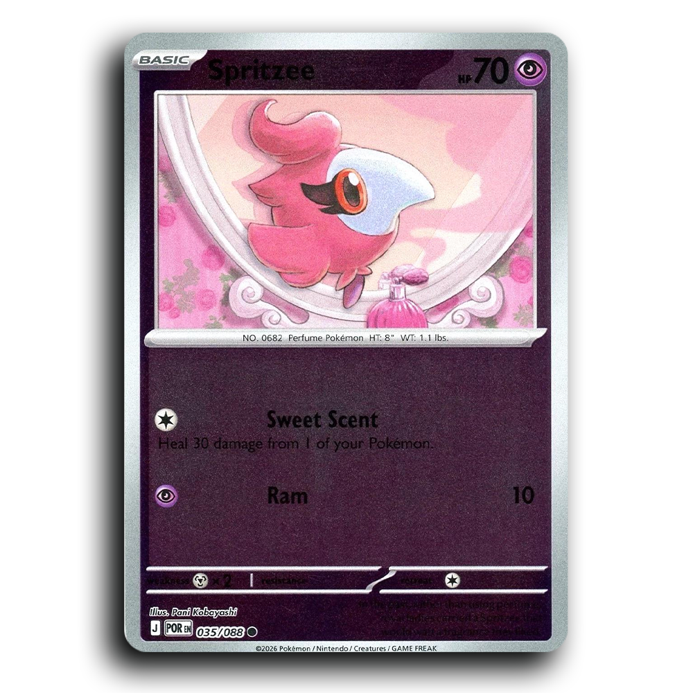 Spritzee (035/088) [Perfect Order] Common Pokemon Card TCG Near Mint NM Reverse Holo