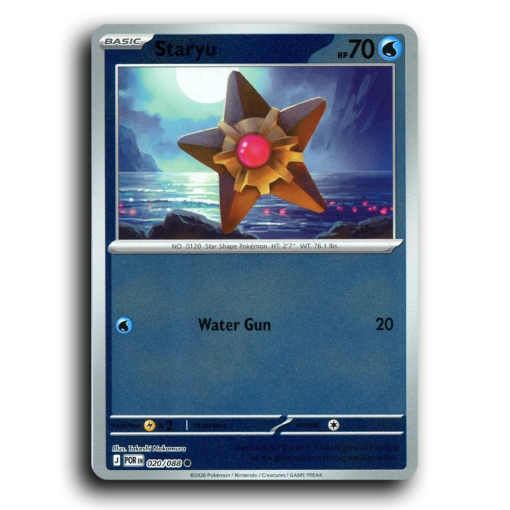 Staryu (020/088) [Perfect Order] Common Pokemon Card TCG Near Mint NM Reverse Holo