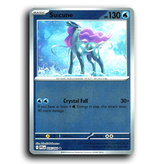 Suicune (026/094) [Phantasmal Flames] Rare Pokemon Card TCG Near Mint NM Reverse Holo