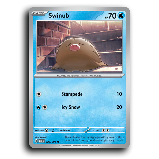 Swinub (023/094) [Phantasmal Flames] Common Pokemon Card TCG Near Mint NM