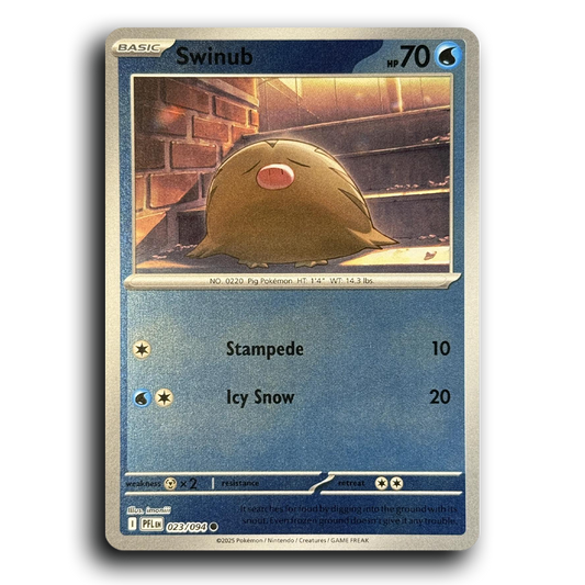 Swinub (023/094) [Phantasmal Flames] Common Pokemon Card TCG Near Mint NM Reverse Holo