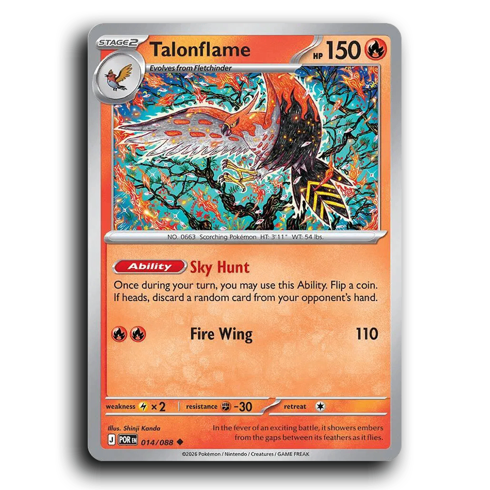 Talonflame (014/088) [Perfect Order] Uncommon Pokemon Card TCG Near Mint NM