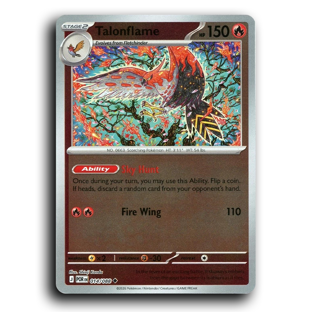 Talonflame (014/088) [Perfect Order] Uncommon Pokemon Card TCG Near Mint NM Reverse Holo