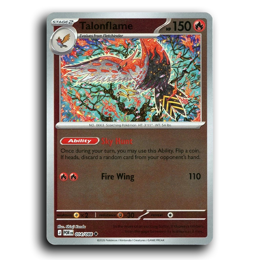 Talonflame (014/088) [Perfect Order] Uncommon Pokemon Card TCG Near Mint NM Reverse Holo