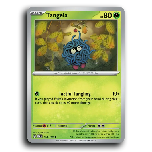 Tangela 114/165 151 Common Pokemon Card TCG Near Mint NM
