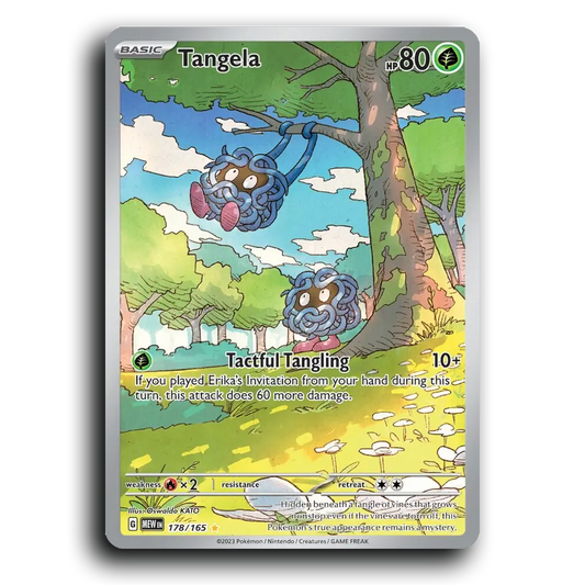Tangela 178/165 151 Illustration Rare Pokemon Card TCG Near Mint NM Holofoil
