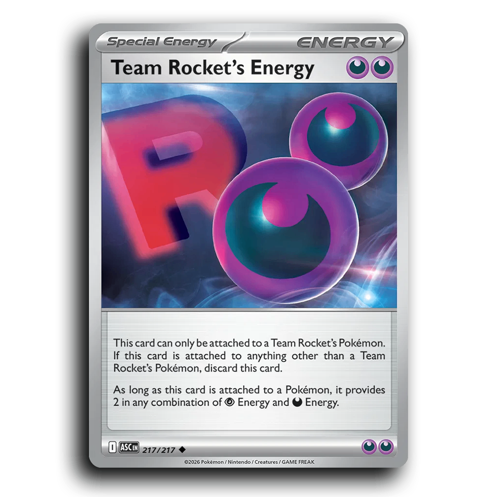 Team Rocket's Energy 217/217 Ascended Heroes Uncommon Pokemon Card TCG Near Mint NM