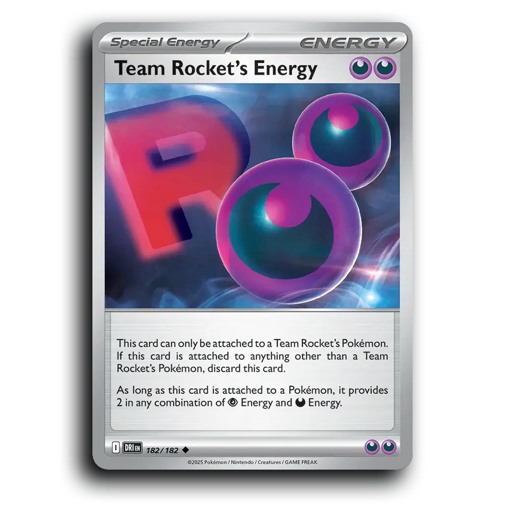 Team Rocket's Energy Destined Rivals 182/182 Uncommon Pokemon card TCG
