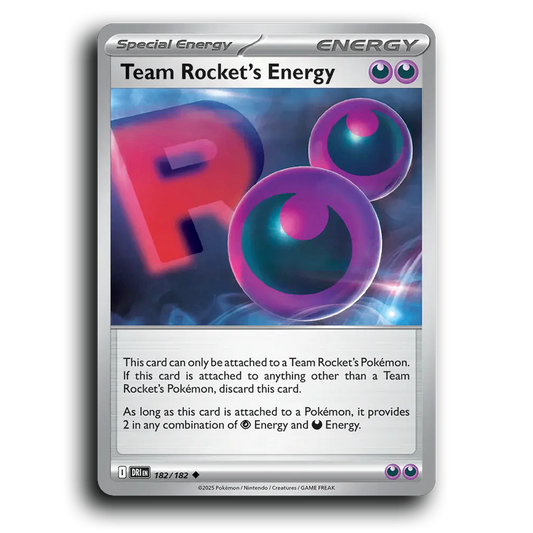 Team Rocket's Energy Destined Rivals 182/182 Uncommon Pokemon card TCG