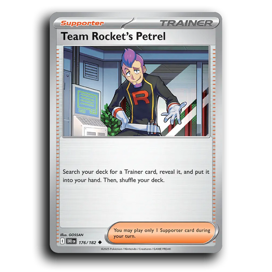 Team Rocket's Petrel Destined Rivals 176/182 Uncommon Pokemon card TCG