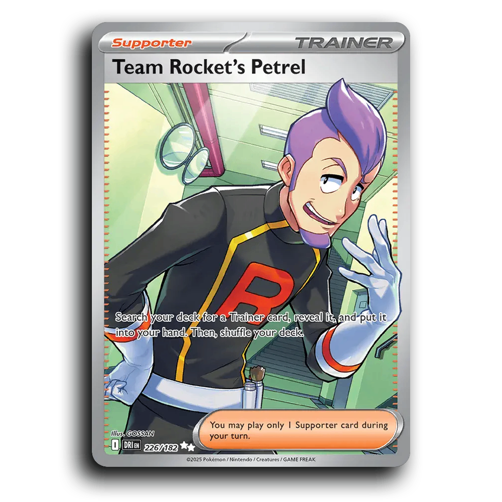 Team Rocket's Petrel 226/182 Destined Rivals Ultra Rare Pokemon Card TCG Holofoil