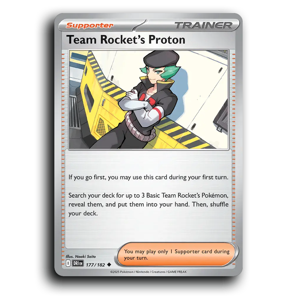 Team Rocket's Proton Destined Rivals 177/182 Uncommon Pokemon card TCG