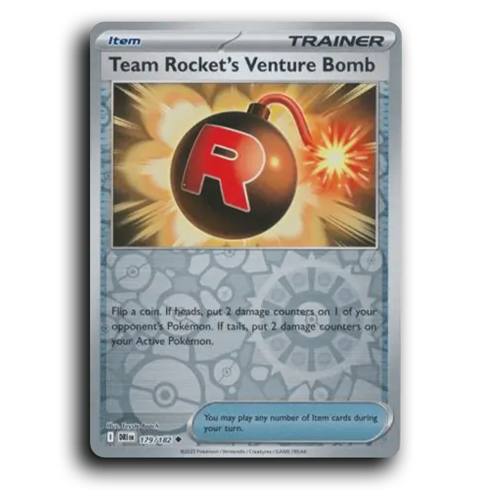 Team Rockets Venture Bomb Destined Rivals 179/182 Uncommon Pokemon card TCG Reverse Holo