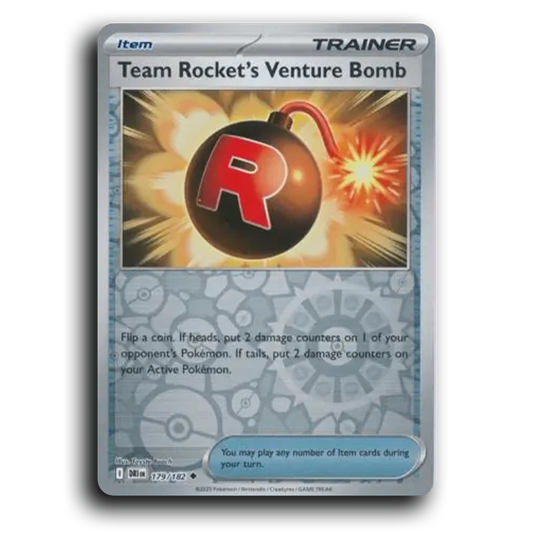 Team Rockets Venture Bomb Destined Rivals 179/182 Uncommon Pokemon card TCG Reverse Holo