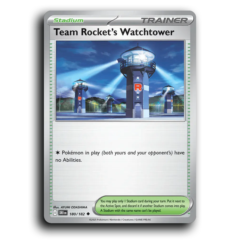 Team Rocket's Watchtower Destined Rivals 180/182 Uncommon Pokemon card TCG