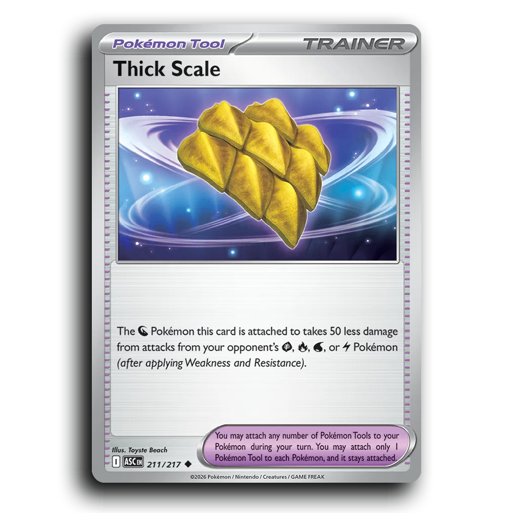 Thick Scale 211/217 Ascended Heroes Uncommon Pokemon Card TCG Near Mint NM