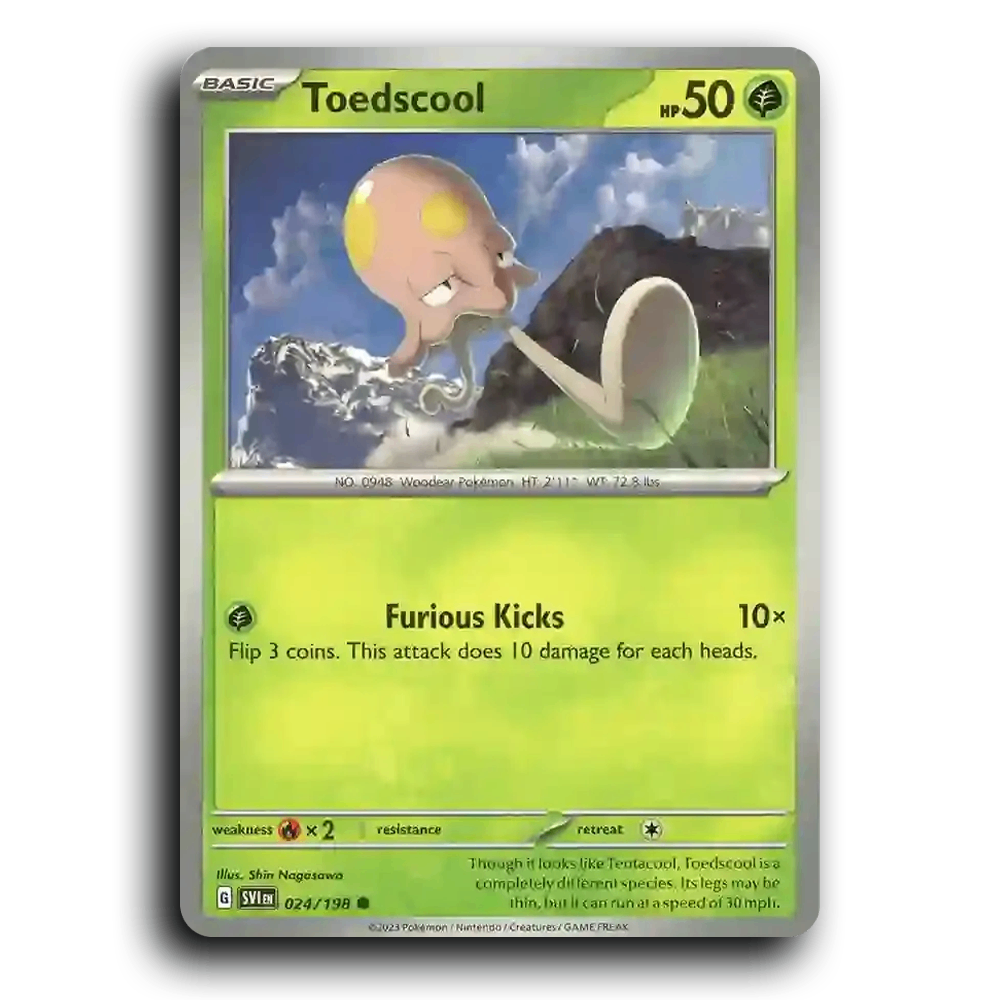 Toedscool (024/198) [Scarlet & Violet] Common Pokemon Card TCG Near Mint NM