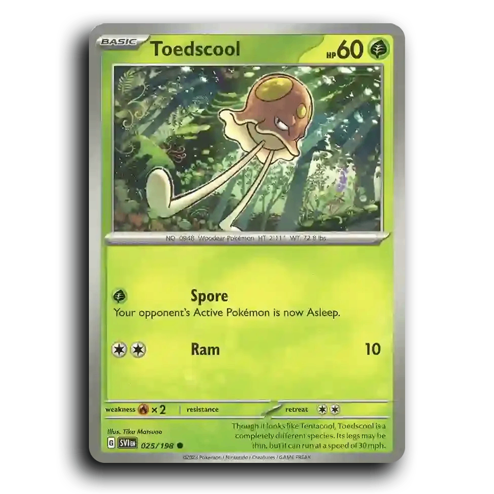 Toedscool (025/198) [Scarlet & Violet] Common Pokemon Card TCG Near Mint NM