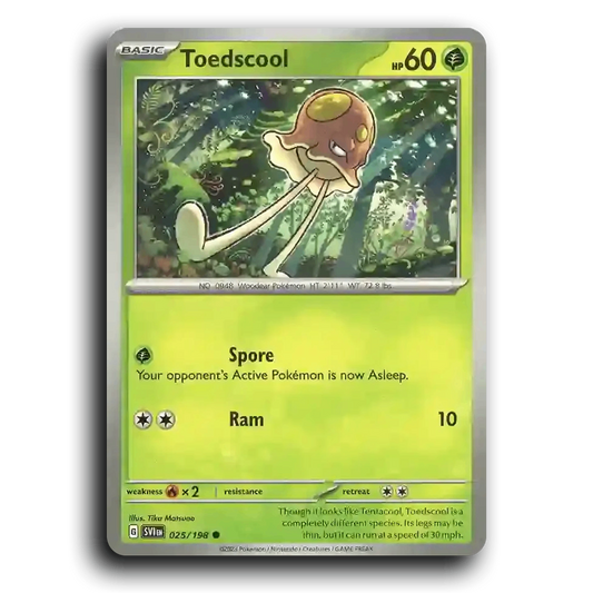 Toedscool (025/198) [Scarlet & Violet] Common Pokemon Card TCG Near Mint NM