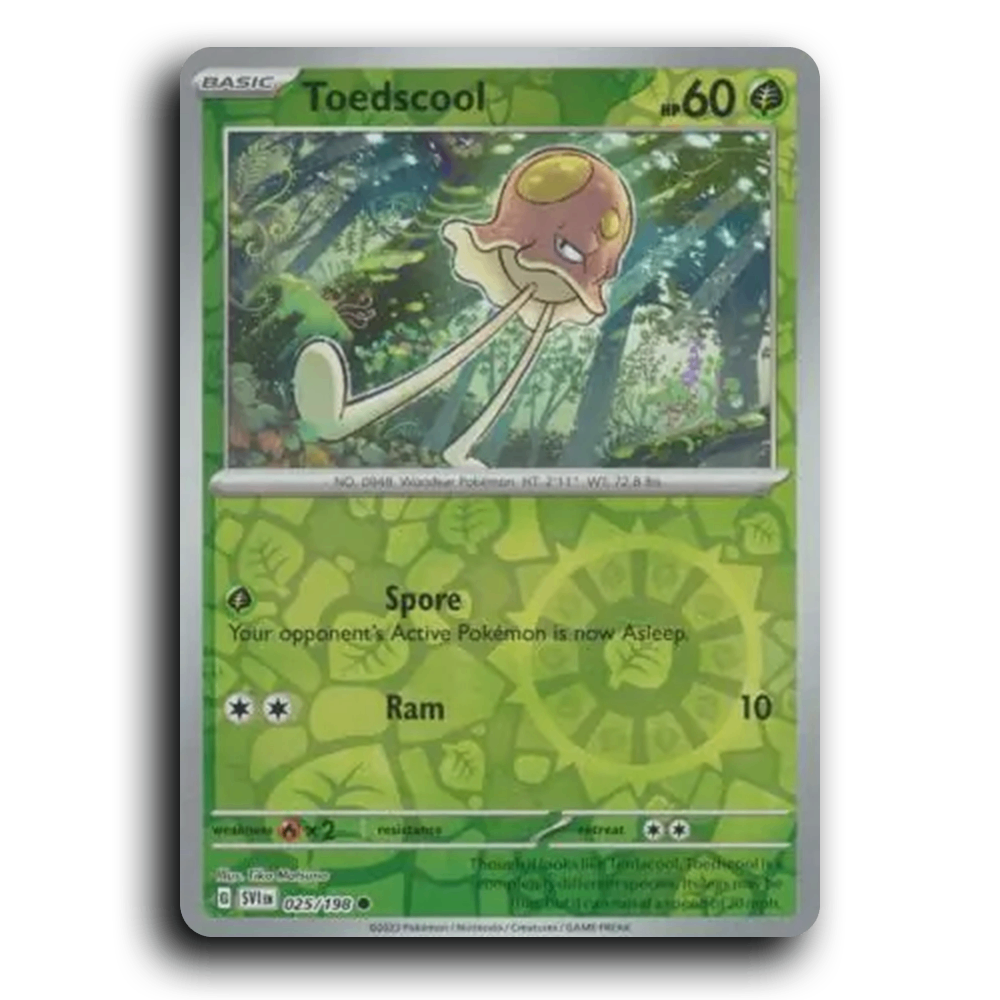 Toedscool (025/198) [Scarlet & Violet] Common Pokemon Card TCG Near Mint NM Reverse Holo