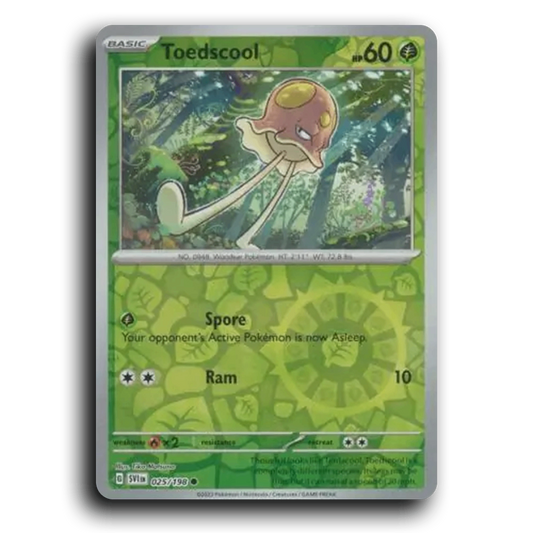 Toedscool (025/198) [Scarlet & Violet] Common Pokemon Card TCG Near Mint NM Reverse Holo