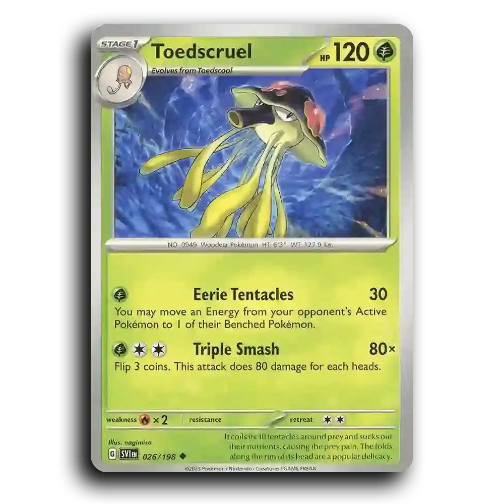Toedscruel (026/198) [Scarlet & Violet] Uncommon Pokemon Card TCG Near Mint NM