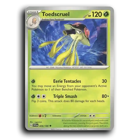 Toedscruel (026/198) [Scarlet & Violet] Uncommon Pokemon Card TCG Near Mint NM