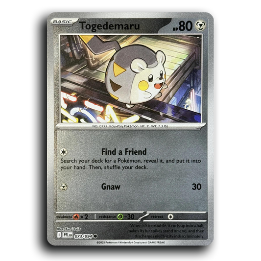 Togedemaru (073/094) [Phantasmal Flames] Common Pokemon Card TCG Near Mint NM Common Pokemon Card TCG Near Mint NM Reverse Holo