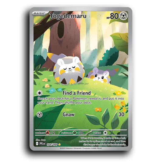 Togedemaru (104/094) [Phantasmal Flames] Illustration Rare Pokemon Card TCG Near Mint NM Holofoil