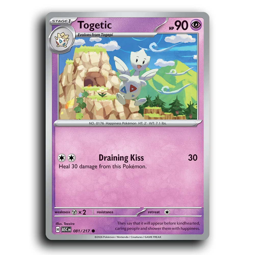 Togetic 081/217 Ascended Heroes Common Pokemon Card TCG Near Mint NM