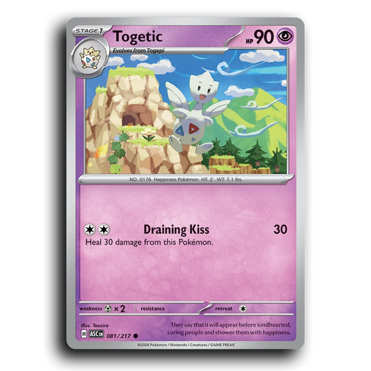 Togetic 081/217 Ascended Heroes Common Pokemon Card TCG Near Mint NM