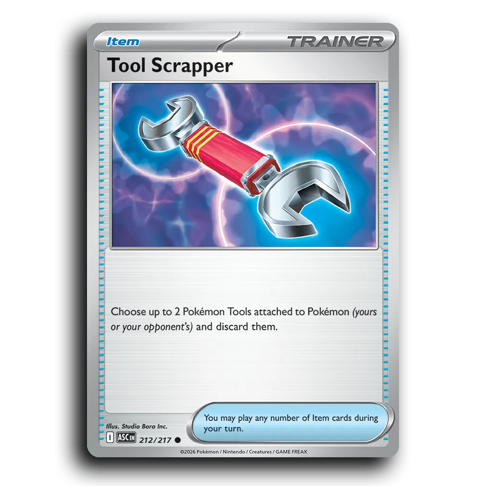 Tool Scrapper 212/217 Ascended Heroes Common Pokemon Card TCG Near Mint NM